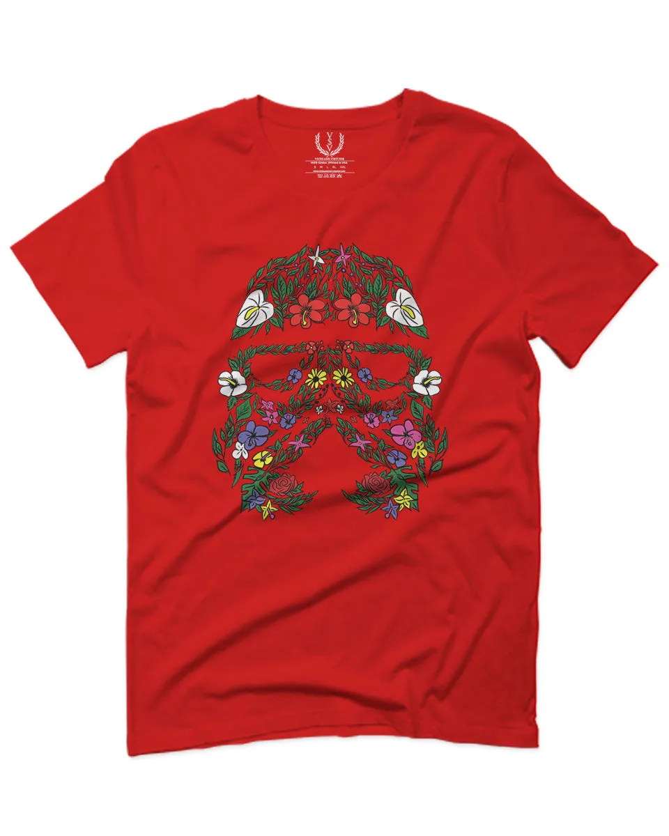 Cool Graphic Floral Tropical Flowers Stormtrooper Street wear Good Vibe For men T Shirt