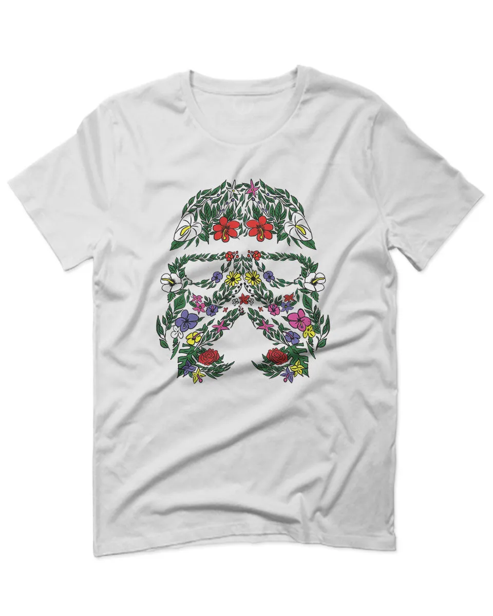 Cool Graphic Floral Tropical Flowers Stormtrooper Street wear Good Vibe For men T Shirt