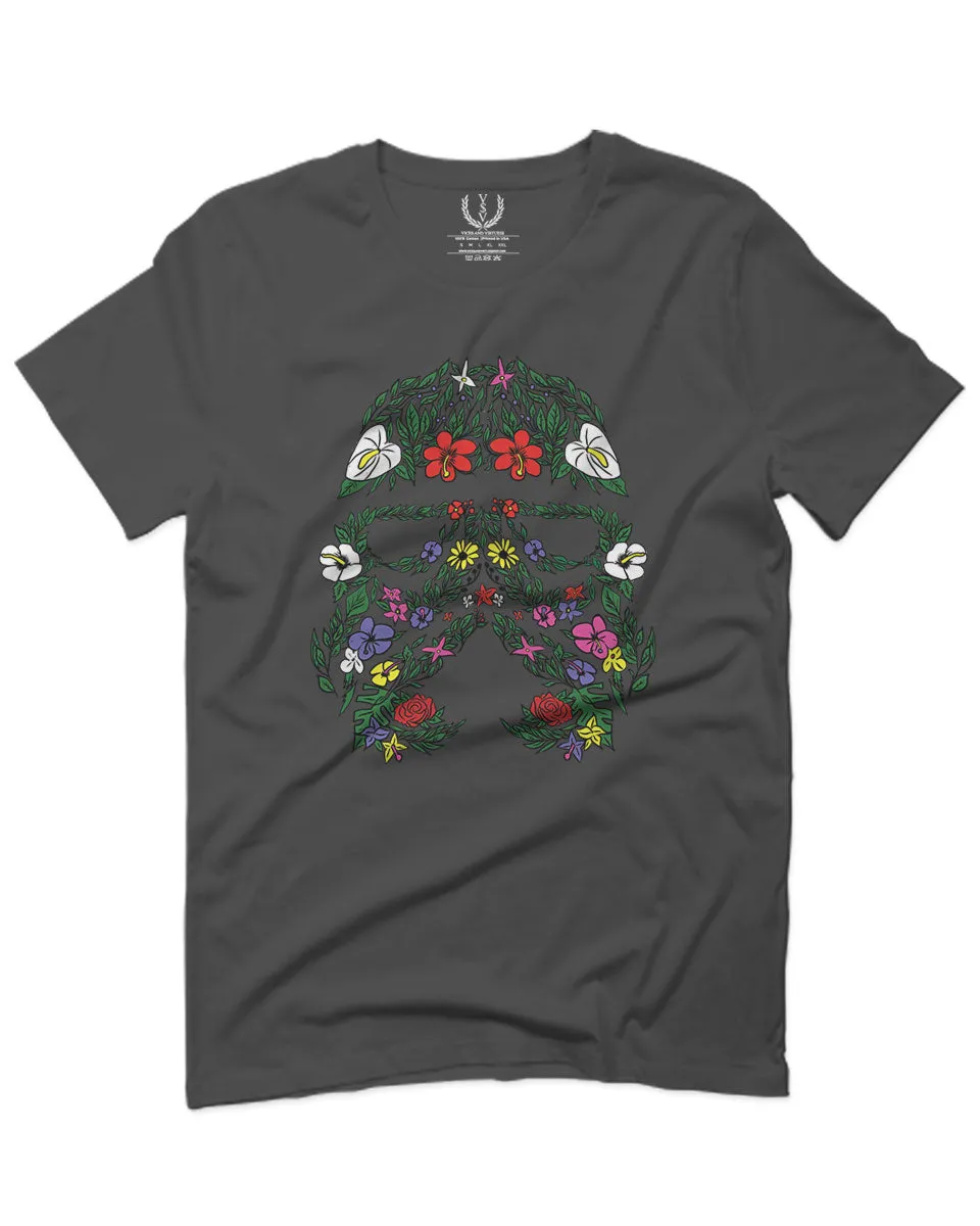 Cool Graphic Floral Tropical Flowers Stormtrooper Street wear Good Vibe For men T Shirt