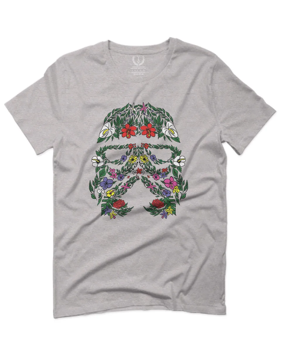 Cool Graphic Floral Tropical Flowers Stormtrooper Street wear Good Vibe For men T Shirt