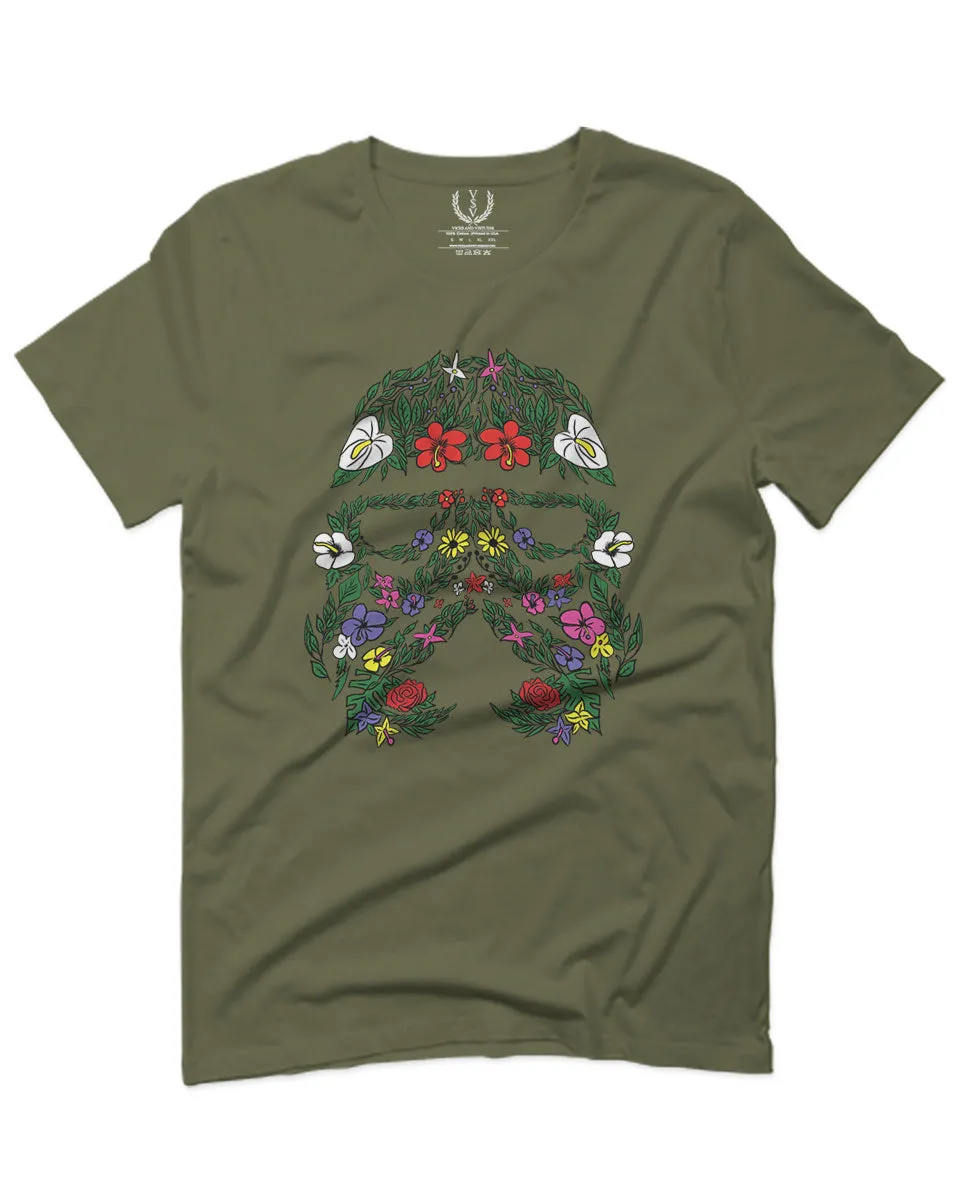 Cool Graphic Floral Tropical Flowers Stormtrooper Street wear Good Vibe For men T Shirt