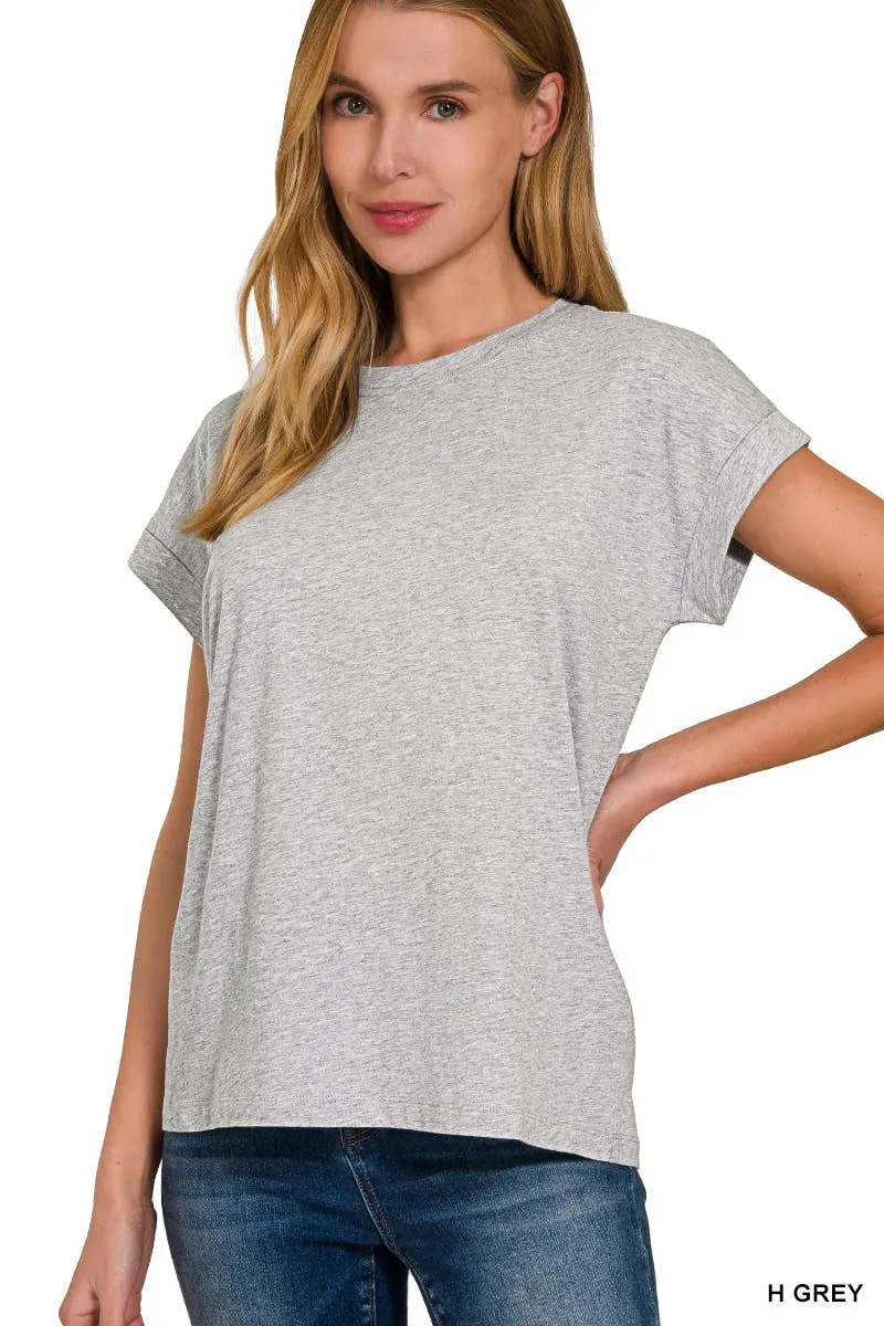 Cotton Crewneck Short Sleeve Tee