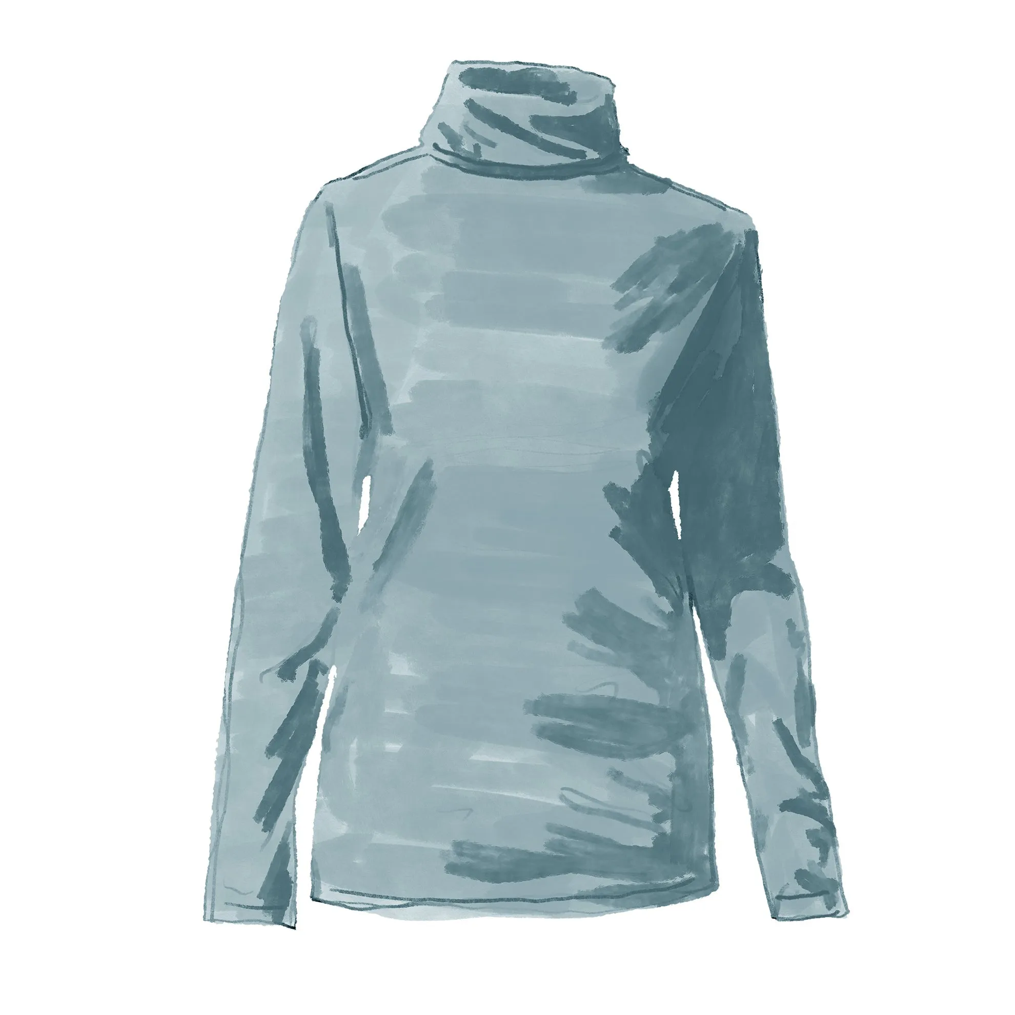 Cotton Jersey Turtleneck