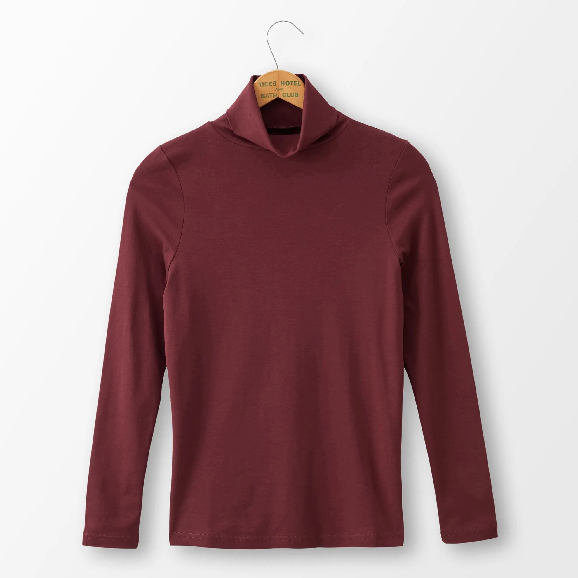 Cotton Jersey Turtleneck