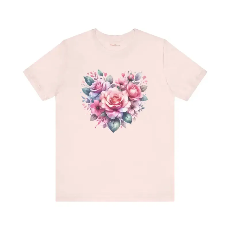Cozy Hearts and Roses Short Sleeve Tee