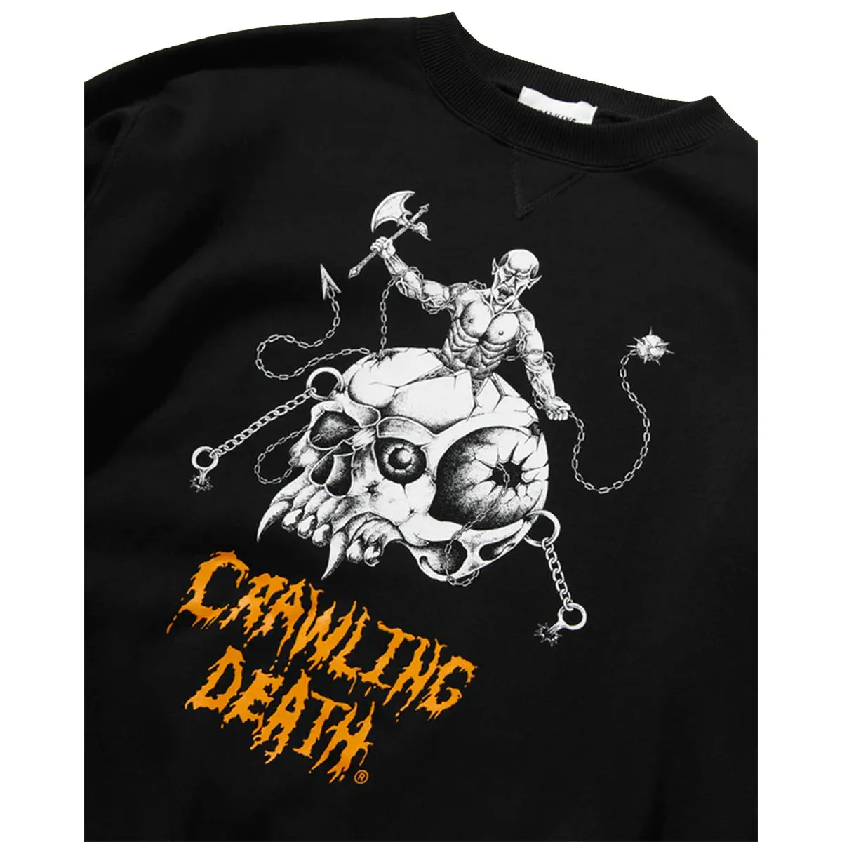 Crawling Death - Skull Fighter Crew Black