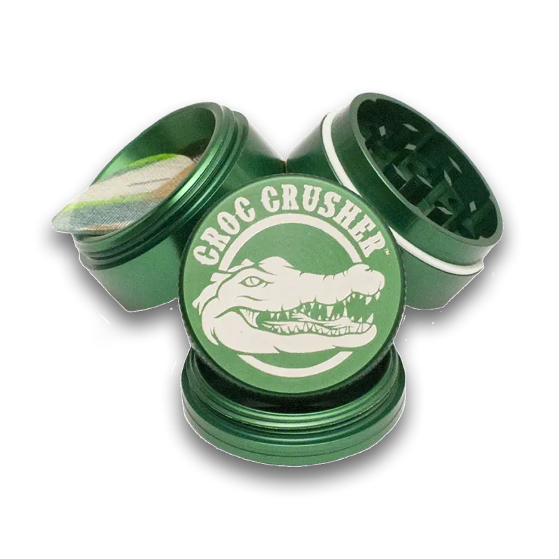 Croc Crusher - 2 Inch Herb Grinder (4 pc. Green)