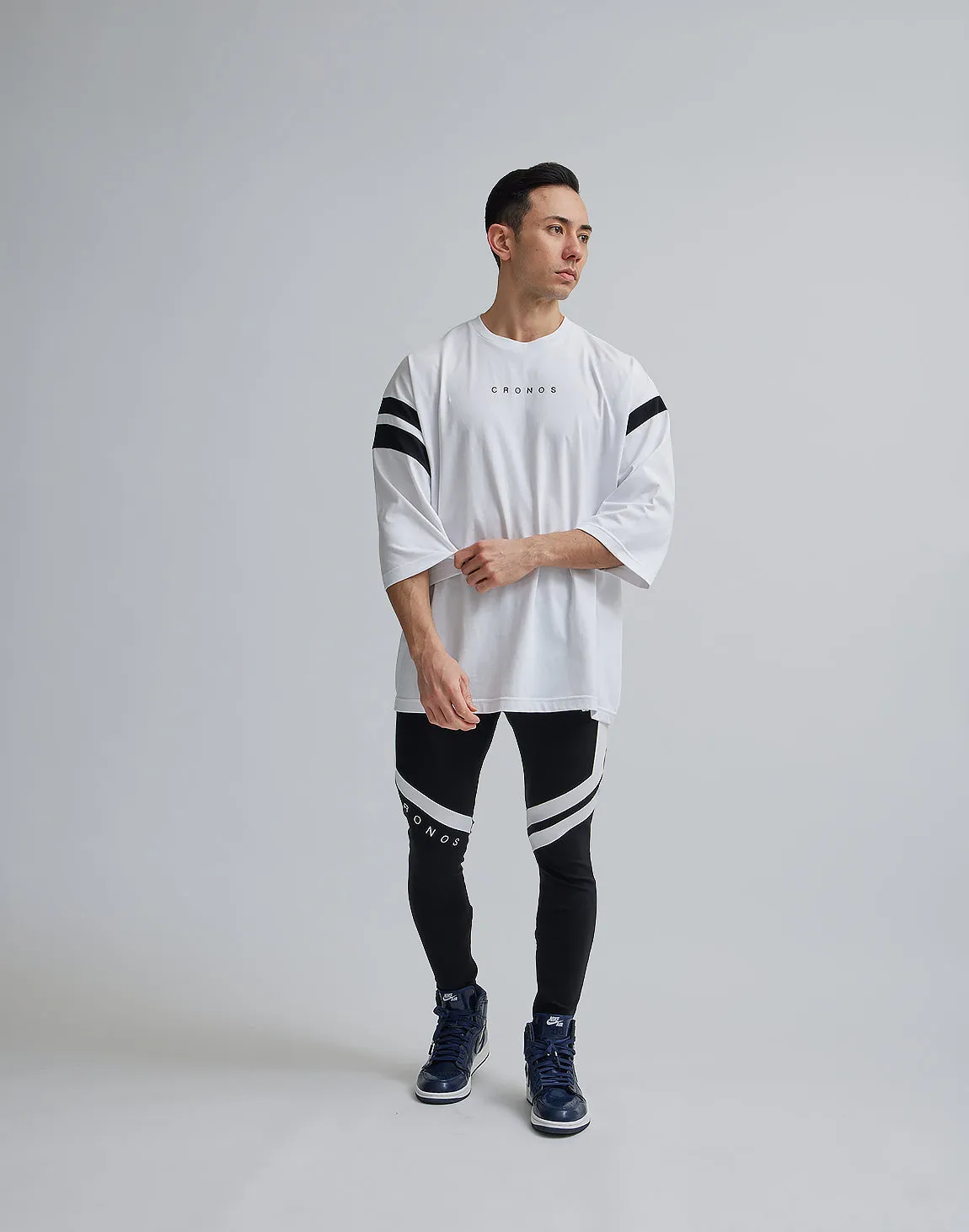 CRONOS LINE OVERSIZE T-SHIRTS【WHITE】