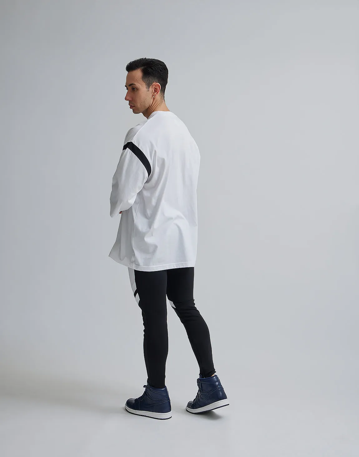 CRONOS LINE OVERSIZE T-SHIRTS【WHITE】