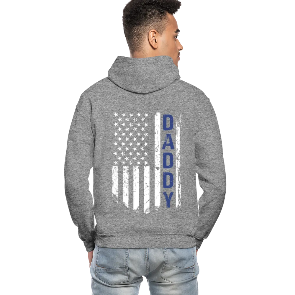 Daddy American Flag Gildan Heavy Blend Adult Hoodie (CK1453)