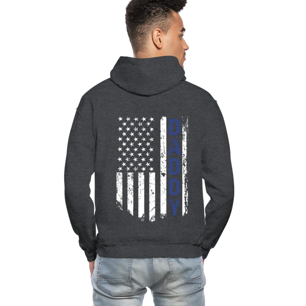 Daddy American Flag Gildan Heavy Blend Adult Hoodie (CK1453)