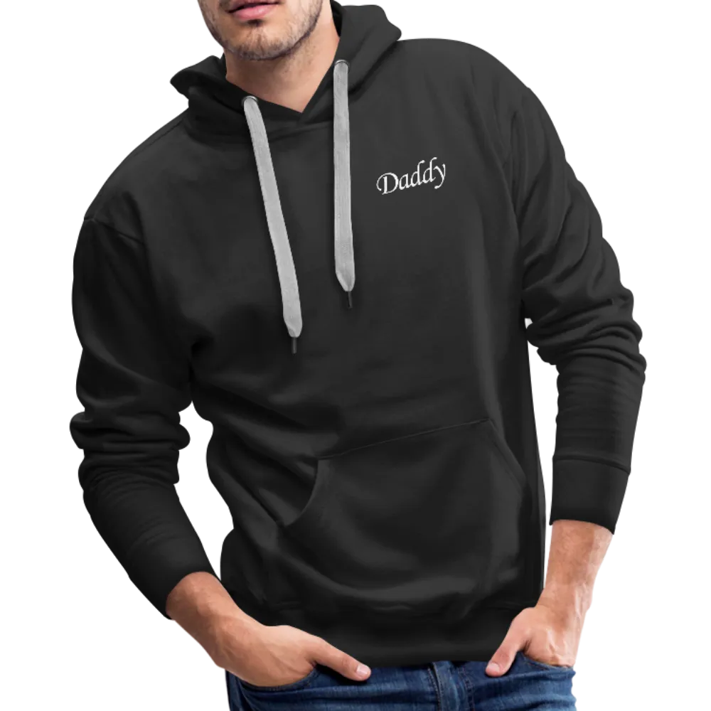 Daddy on Front - Daughter Guardian Angel Men’s Premium Hoodie