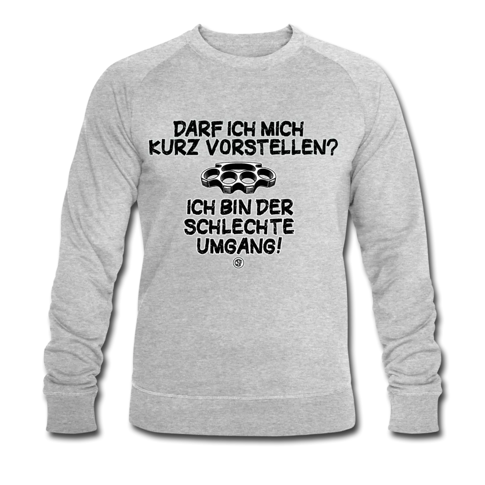 Darf ich mich kurz vorstellen... - Männer Bio-Sweatshirt von Stanley & Stella