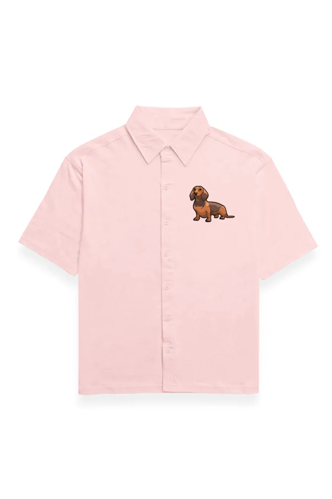 Dash Dash Dachshund Relaxed Fit Half-Sleeves T-Shirt (4 Colours)