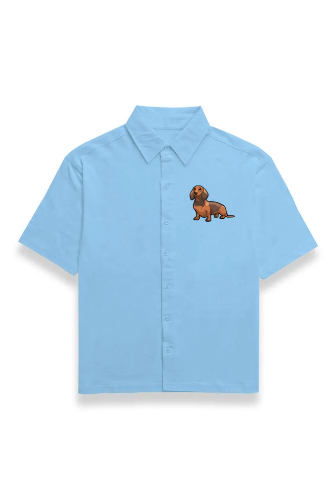 Dash Dash Dachshund Relaxed Fit Half-Sleeves T-Shirt (4 Colours)