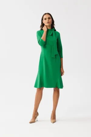 Day-Dress Polyester Viscose Smart Casual Long Sleeve Short Hemline Office Shirt Dress