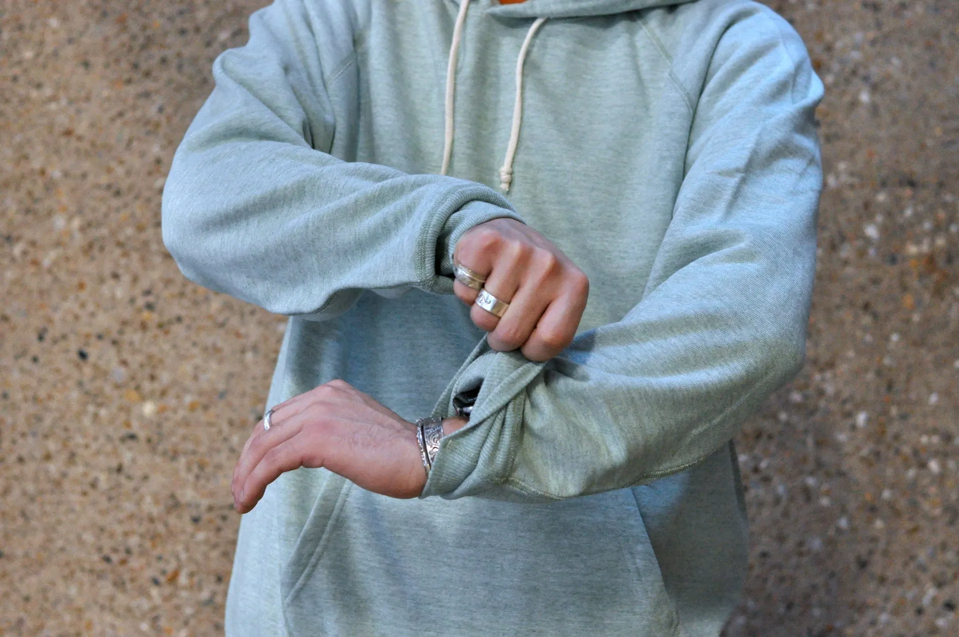 Denime X Warehouse Co. Lot.270 10oz Loopwheeled Pullover (Heather Green)