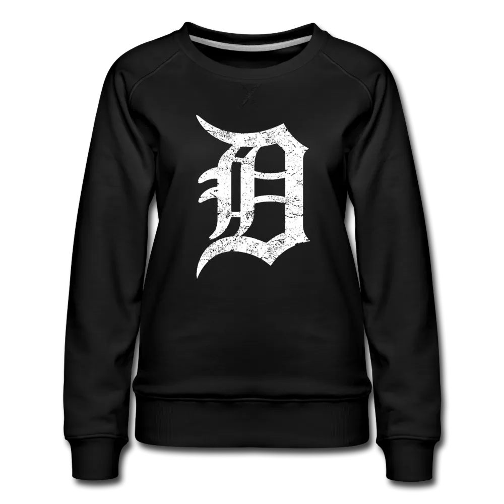 Detroit Motor City The D Letter Women's Premium Sweatshirt