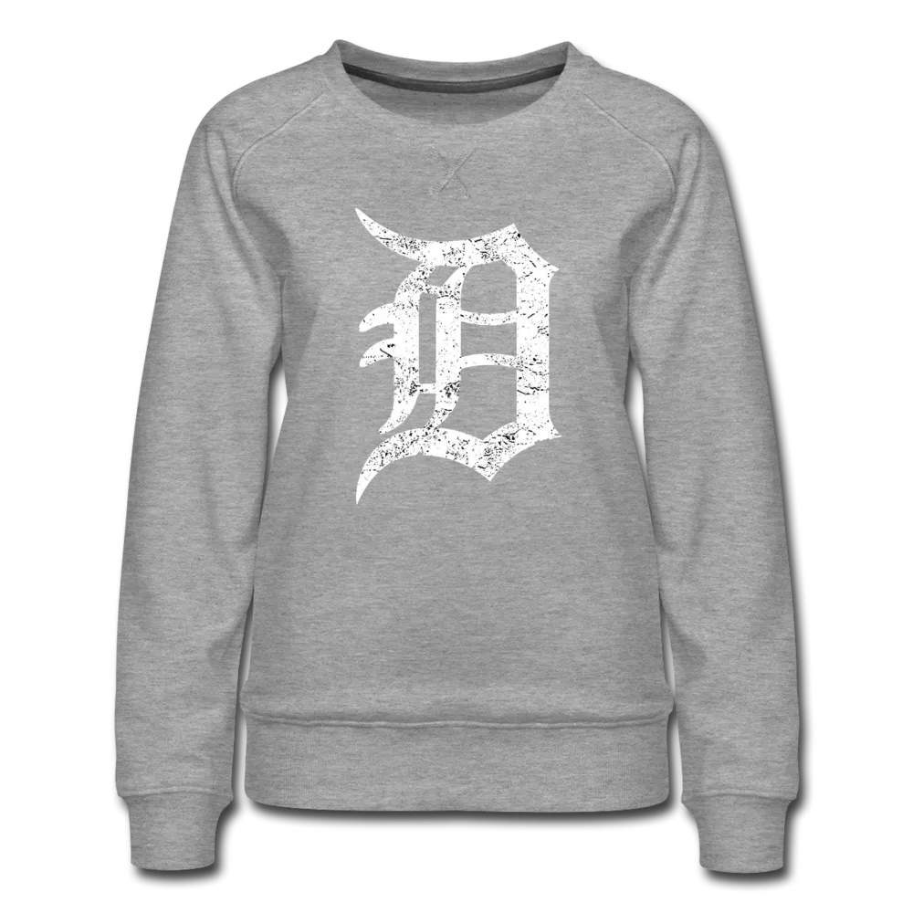 Detroit Motor City The D Letter Women's Premium Sweatshirt