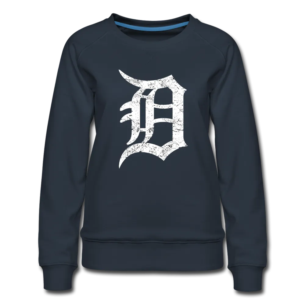 Detroit Motor City The D Letter Women's Premium Sweatshirt