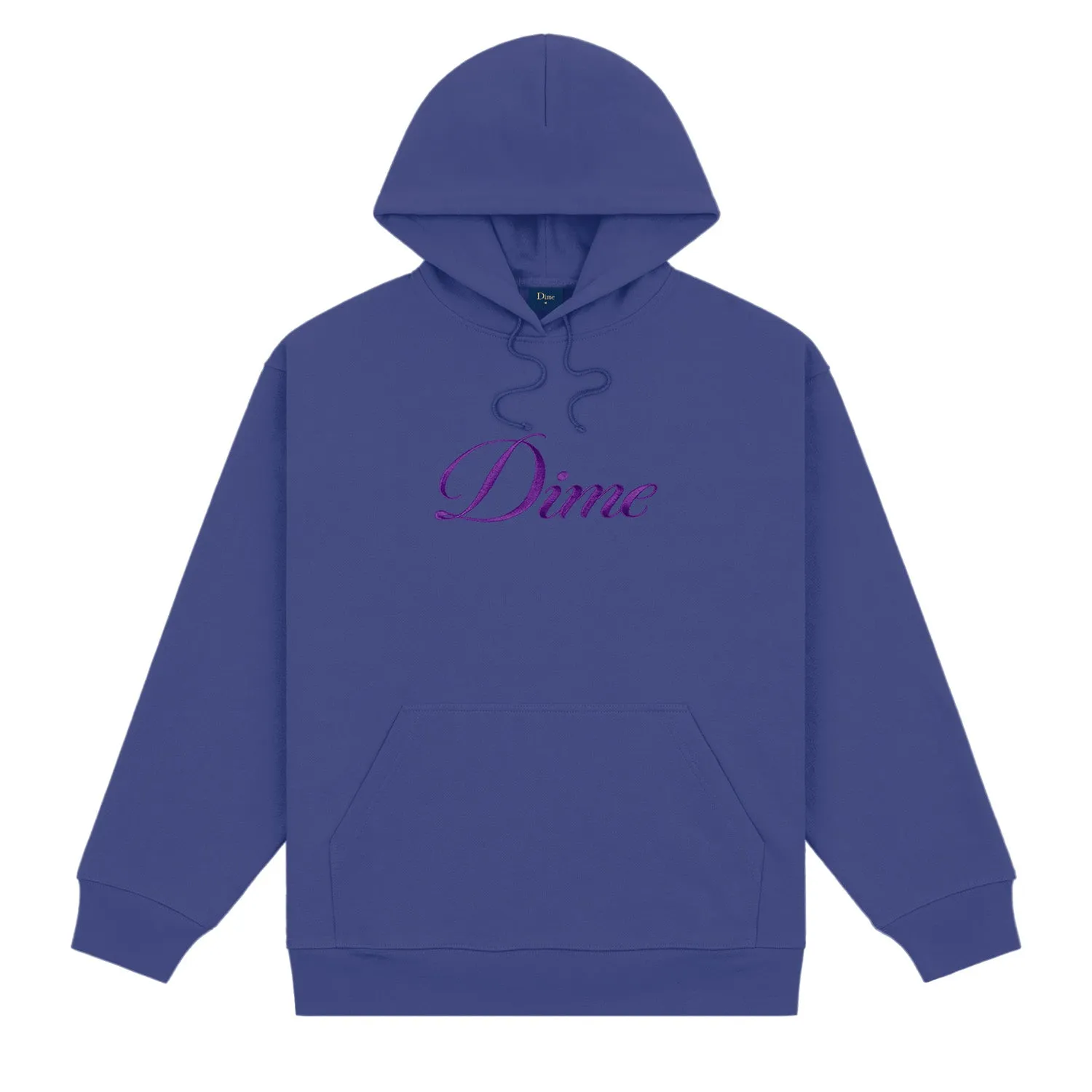 Dime Men Cursive Logo Hoodie Indigo