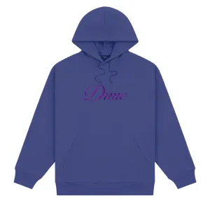 Dime Men Cursive Logo Hoodie Indigo