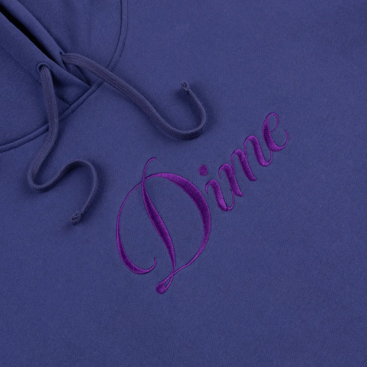 Dime Men Cursive Logo Hoodie Indigo