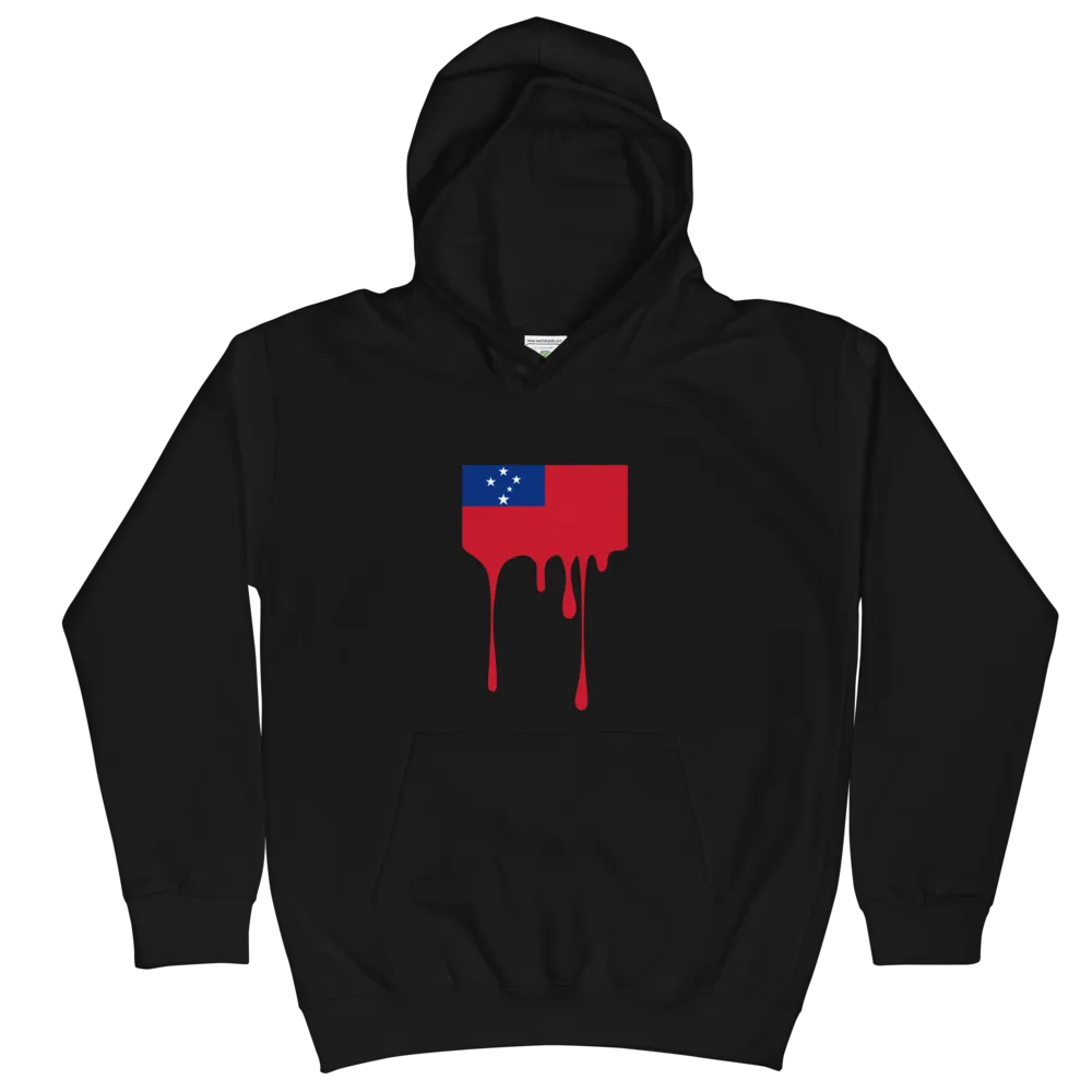 Drip Samoa - Flag Horizontal *KIDS HOODIE*