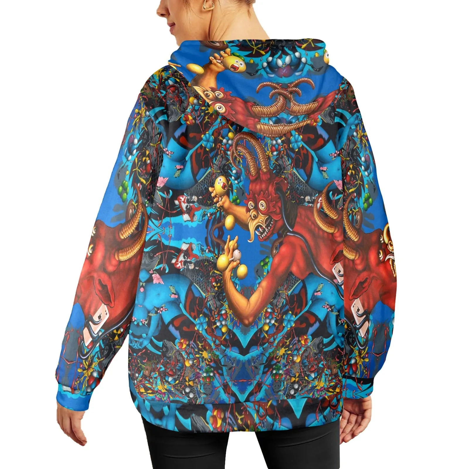 Drowning Djinni Women's Flannel Hoodie