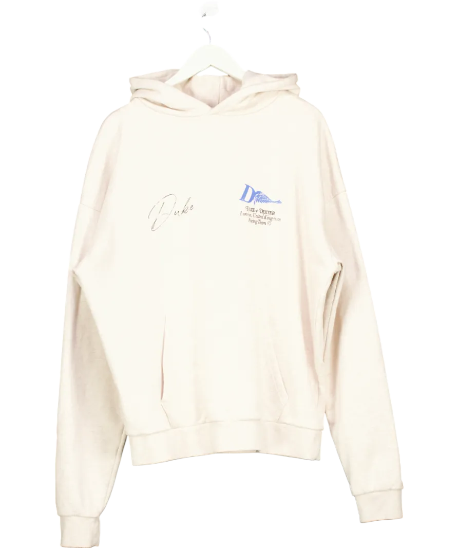 Duke   Dexter Beige Dr1 World Championship Vintage Grey Hoodie UK L