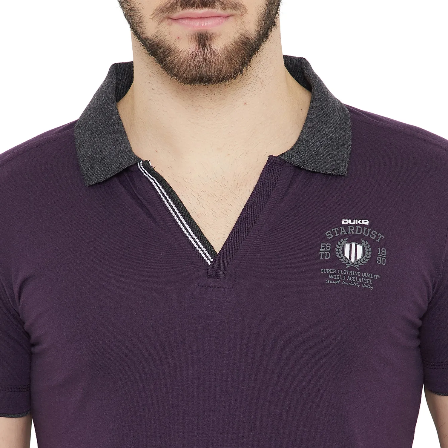 Duke Stardust Men Polo Neck T-Shirt(CT105)