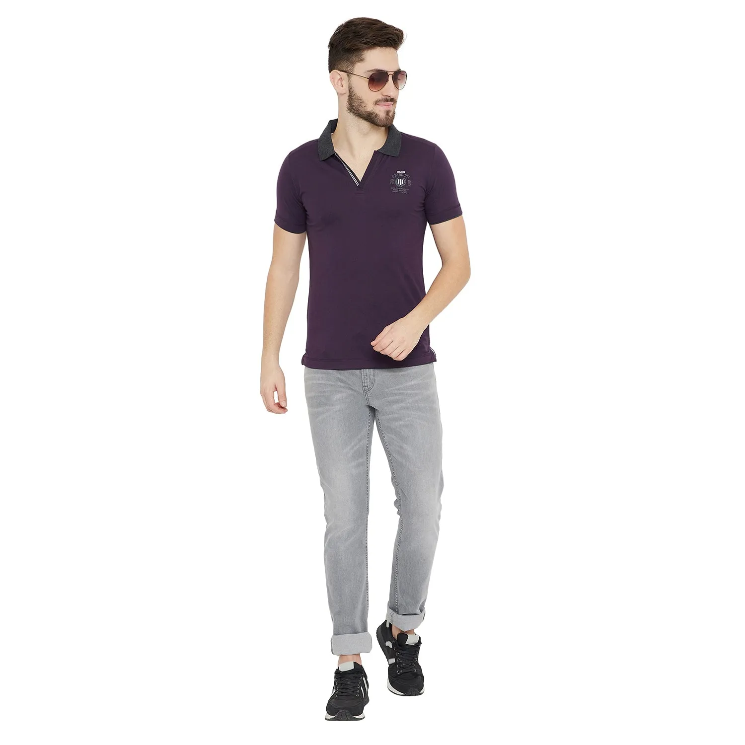Duke Stardust Men Polo Neck T-Shirt(CT105)