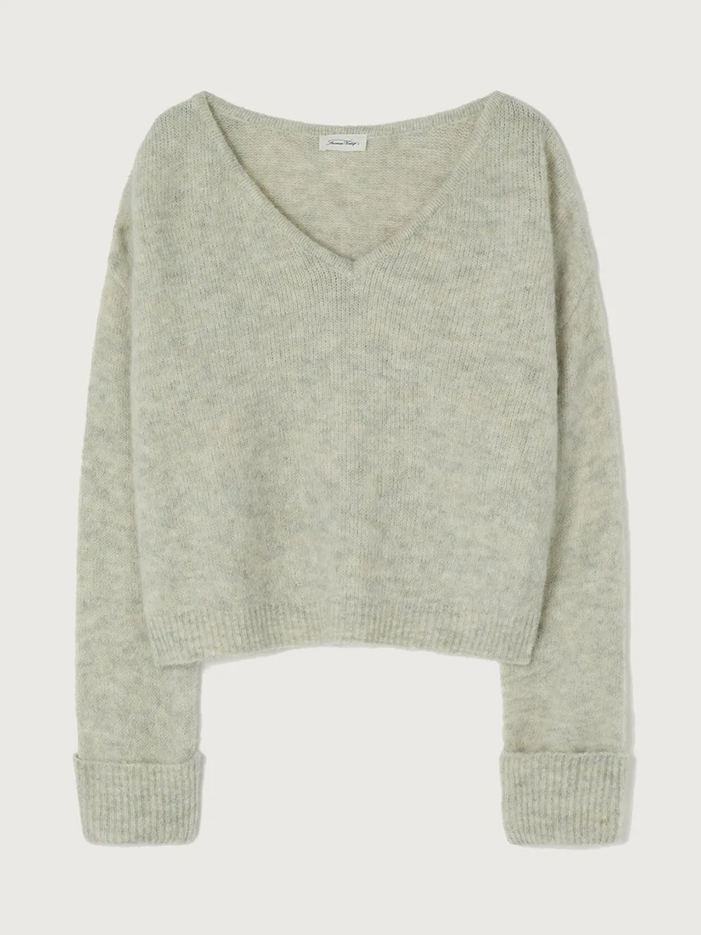 East V-Neck Pullover - POWDER SNOW MELANGE