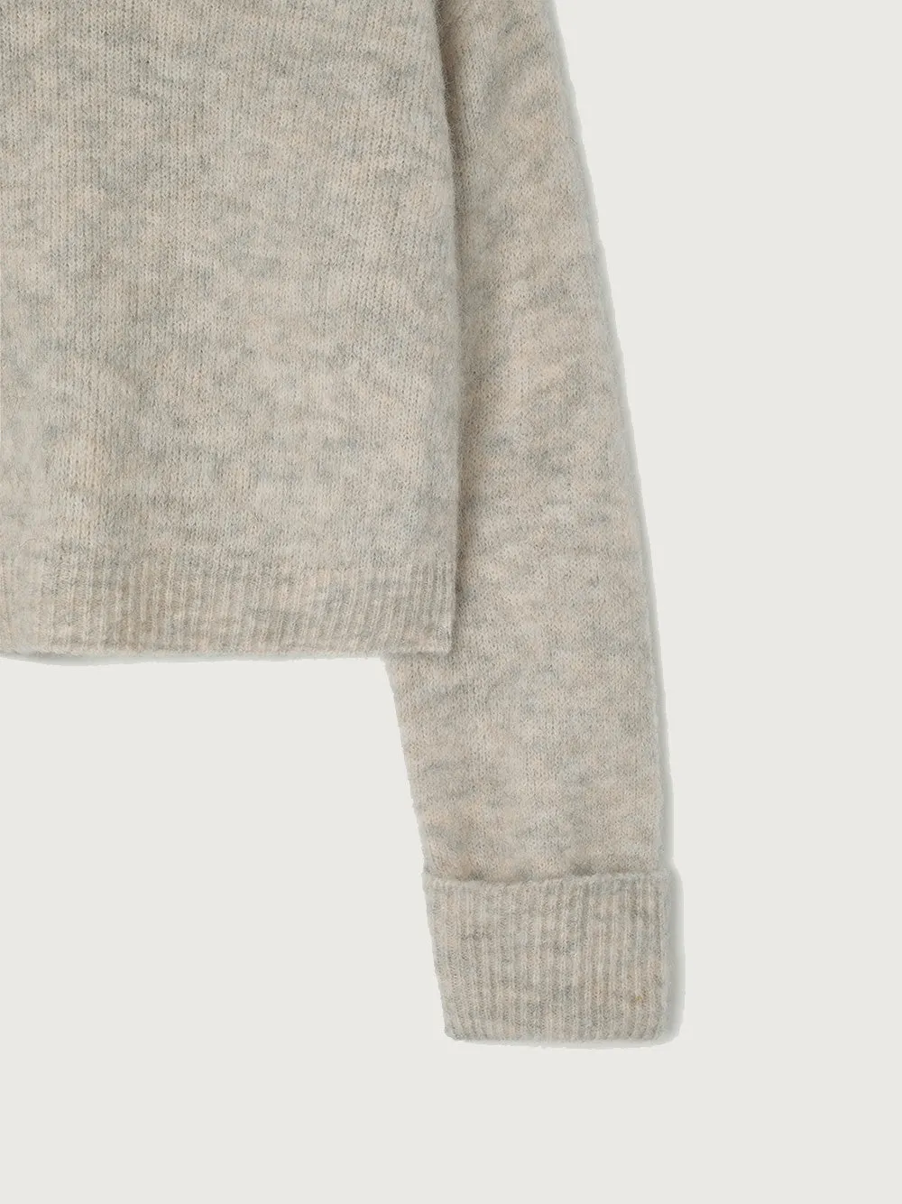 East V-Neck Pullover - POWDER SNOW MELANGE