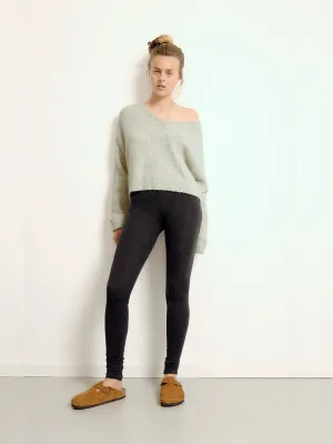 East V-Neck Pullover - POWDER SNOW MELANGE