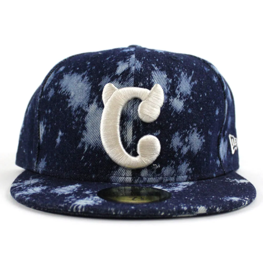 ECAPCITY C Logo New Era 59Fifty Fitted Hats (Denim Acid Wash)