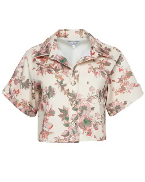 Egret Floral Ellison Top