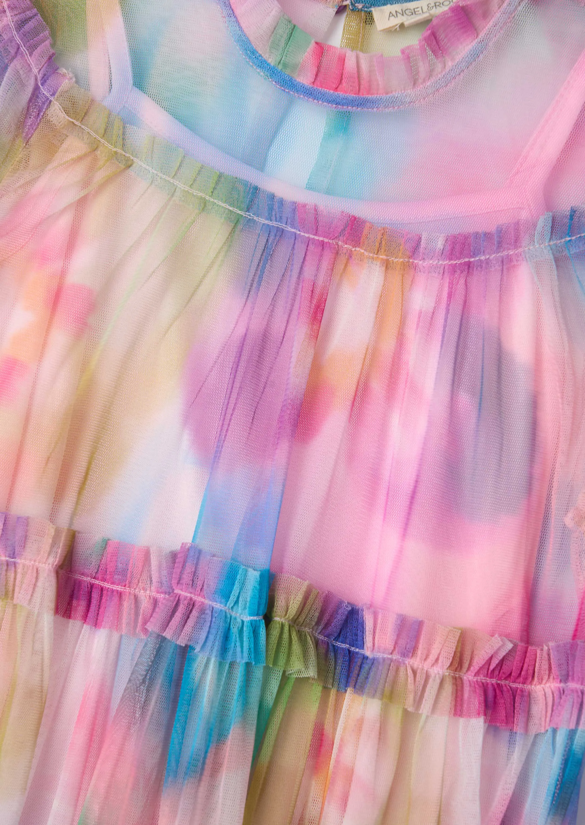Eleanor Multi Printed Swing Mesh Dress