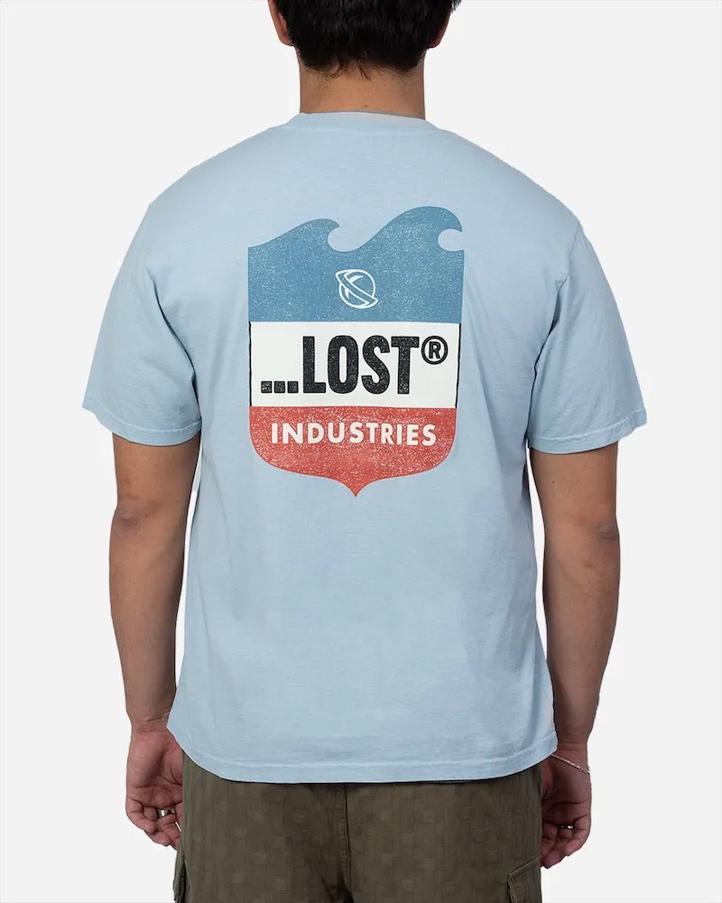Emblem Boxy Tee Blue Mist