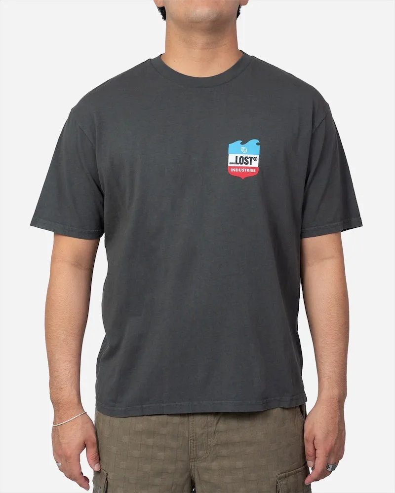 Emblem Boxy Tee Vintage Black