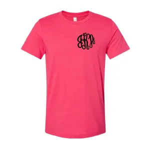Embroidered Monogram Bella Canvas Tee