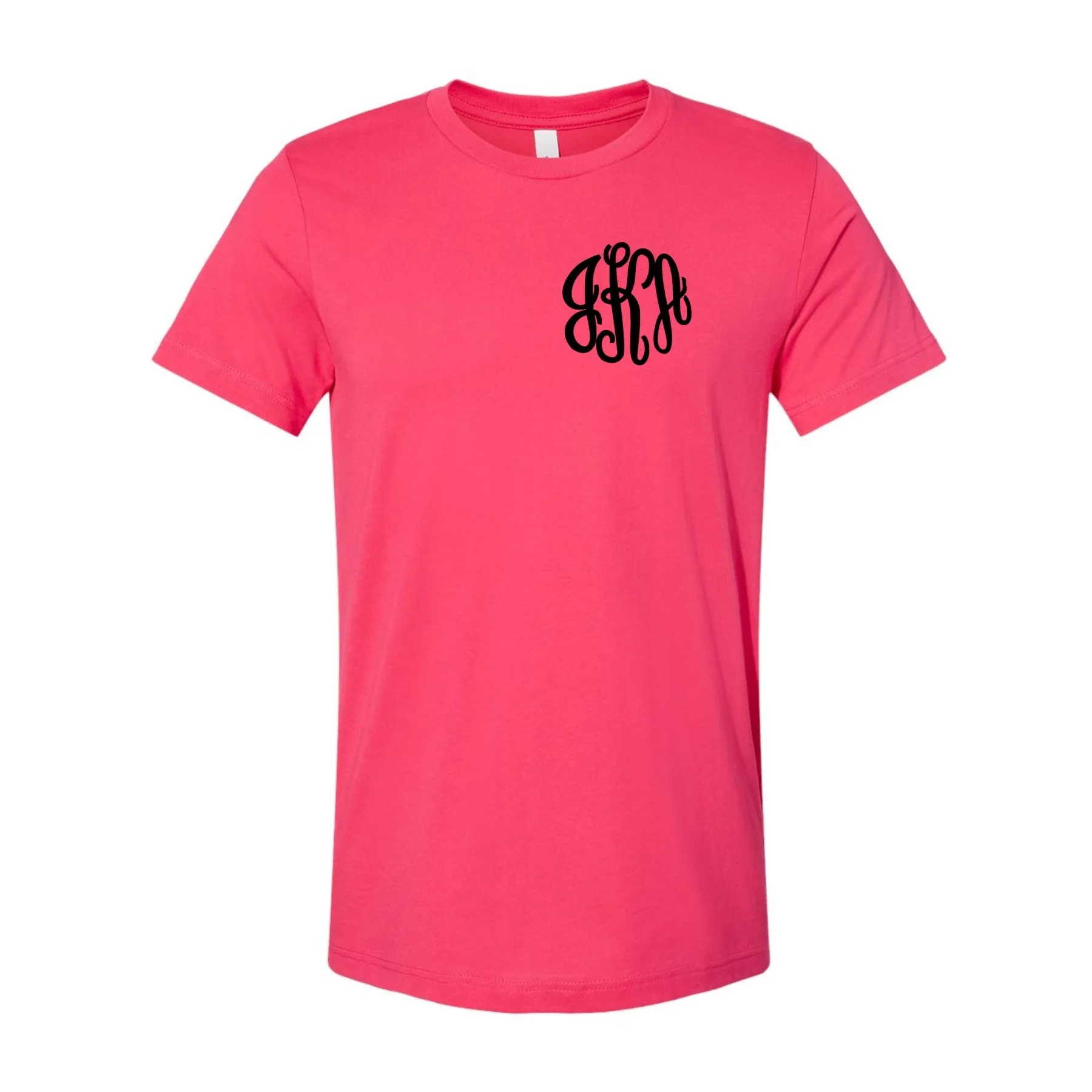 Embroidered Monogram Bella Canvas Tee
