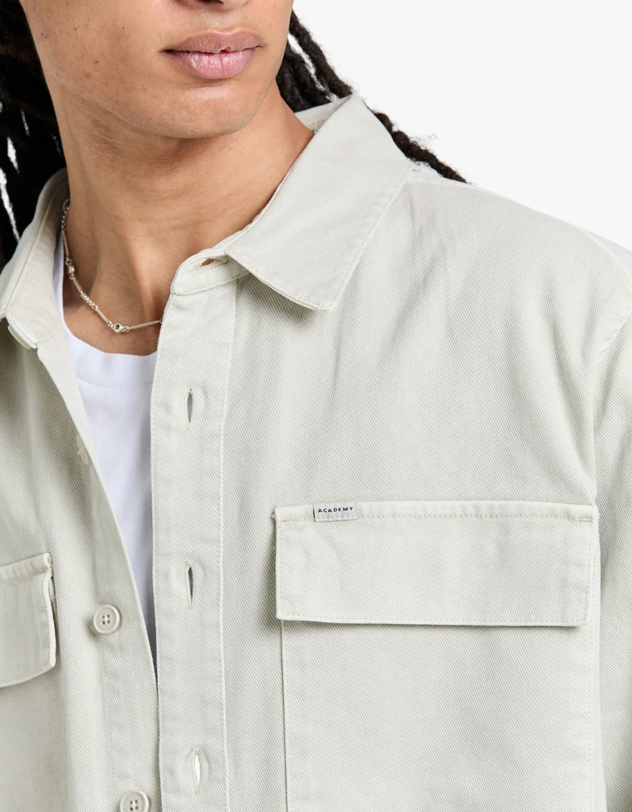 Essential Overshirt - Ice Grey
