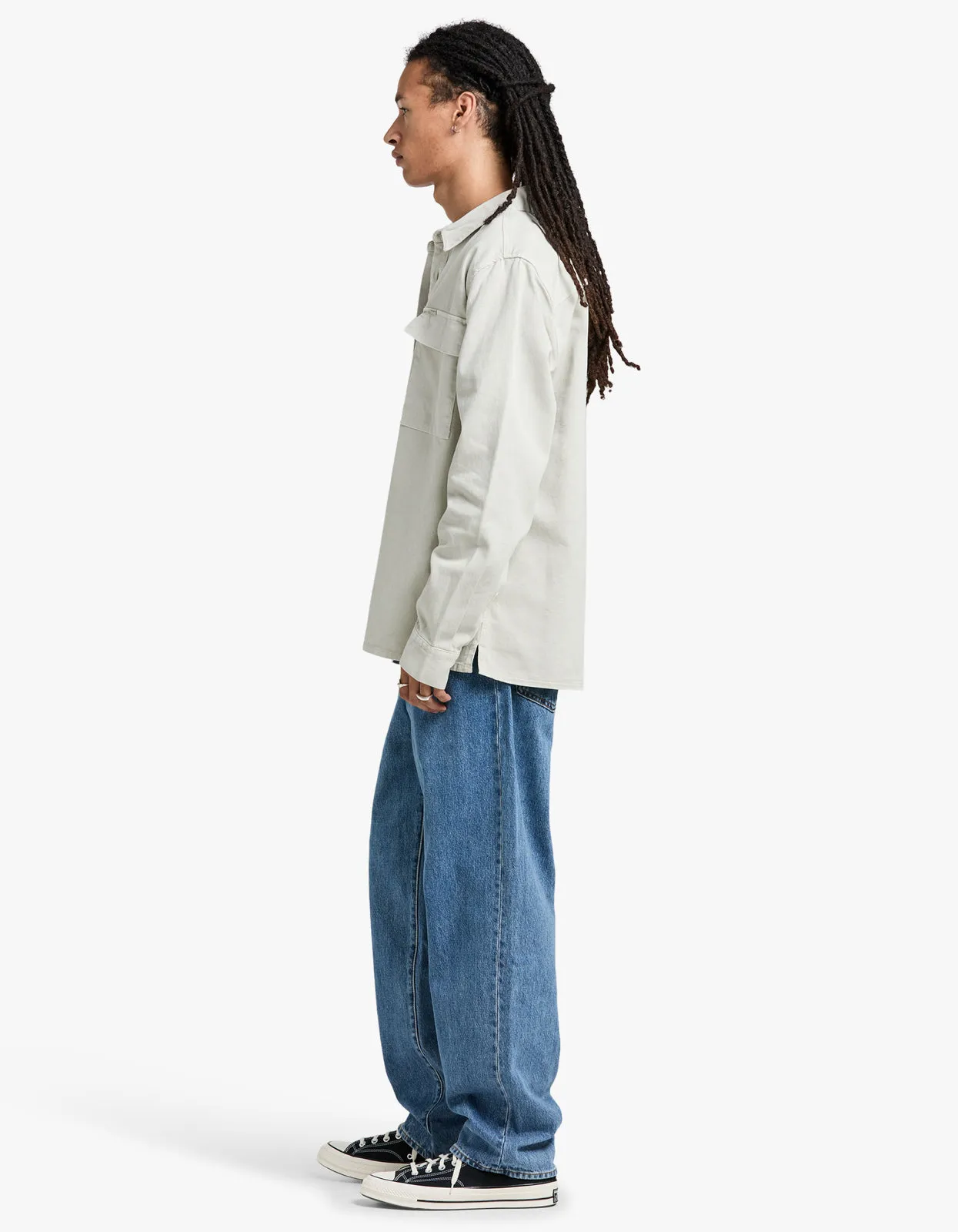 Essential Overshirt - Ice Grey
