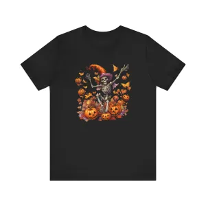 Fall Skeleton Unisex Jersey Short Sleeve Tee