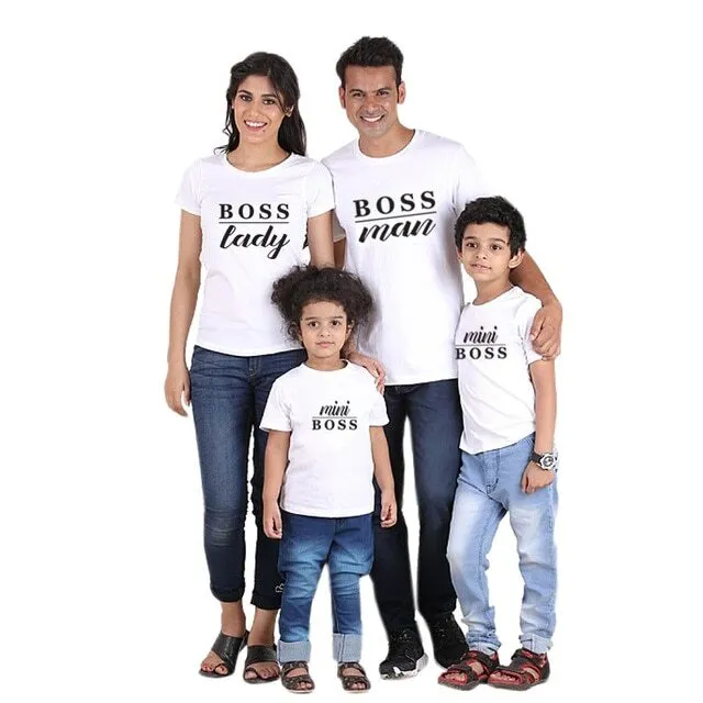 Family Matching Boss T-shirts