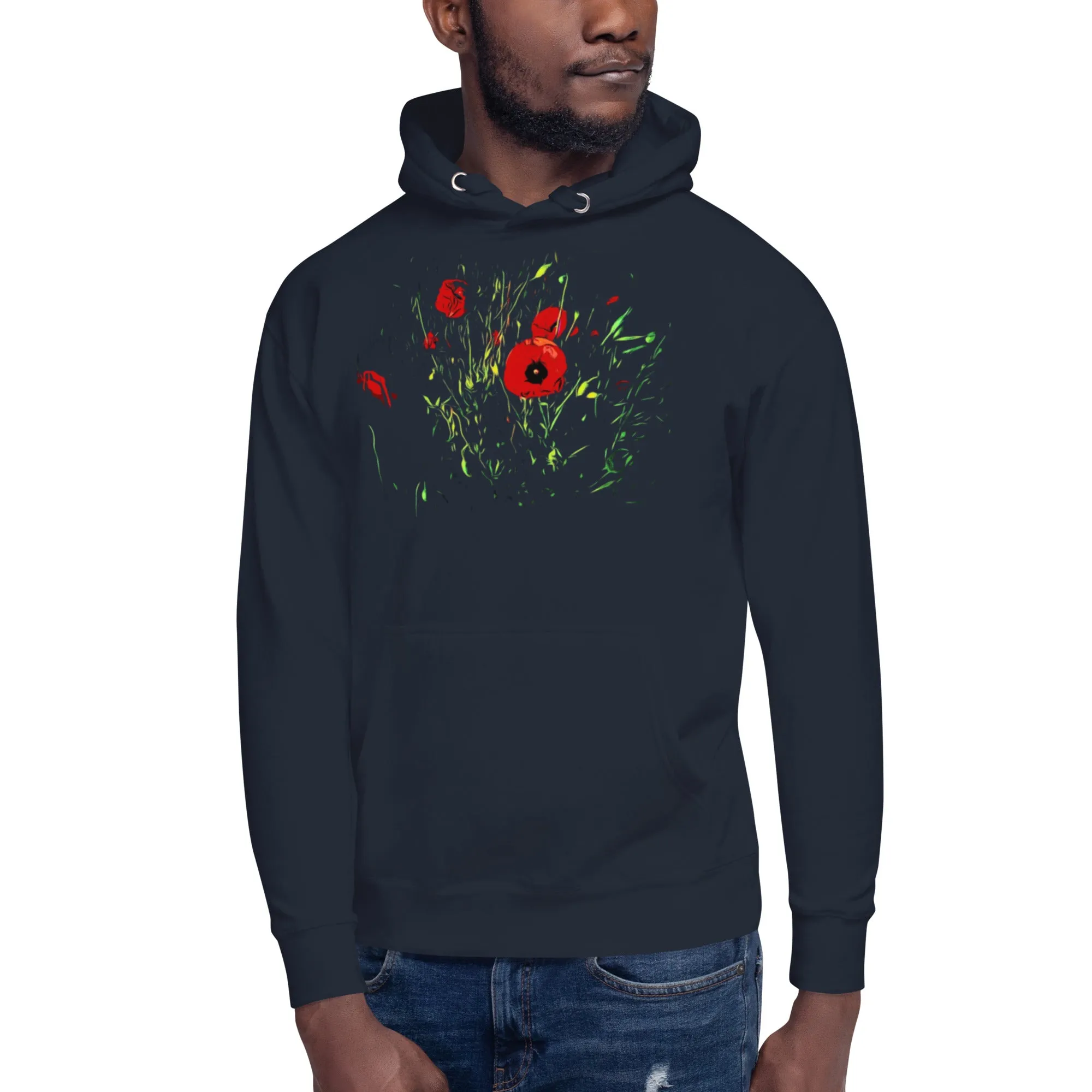Field of Red Poppy Flowers Unisex Hoodie