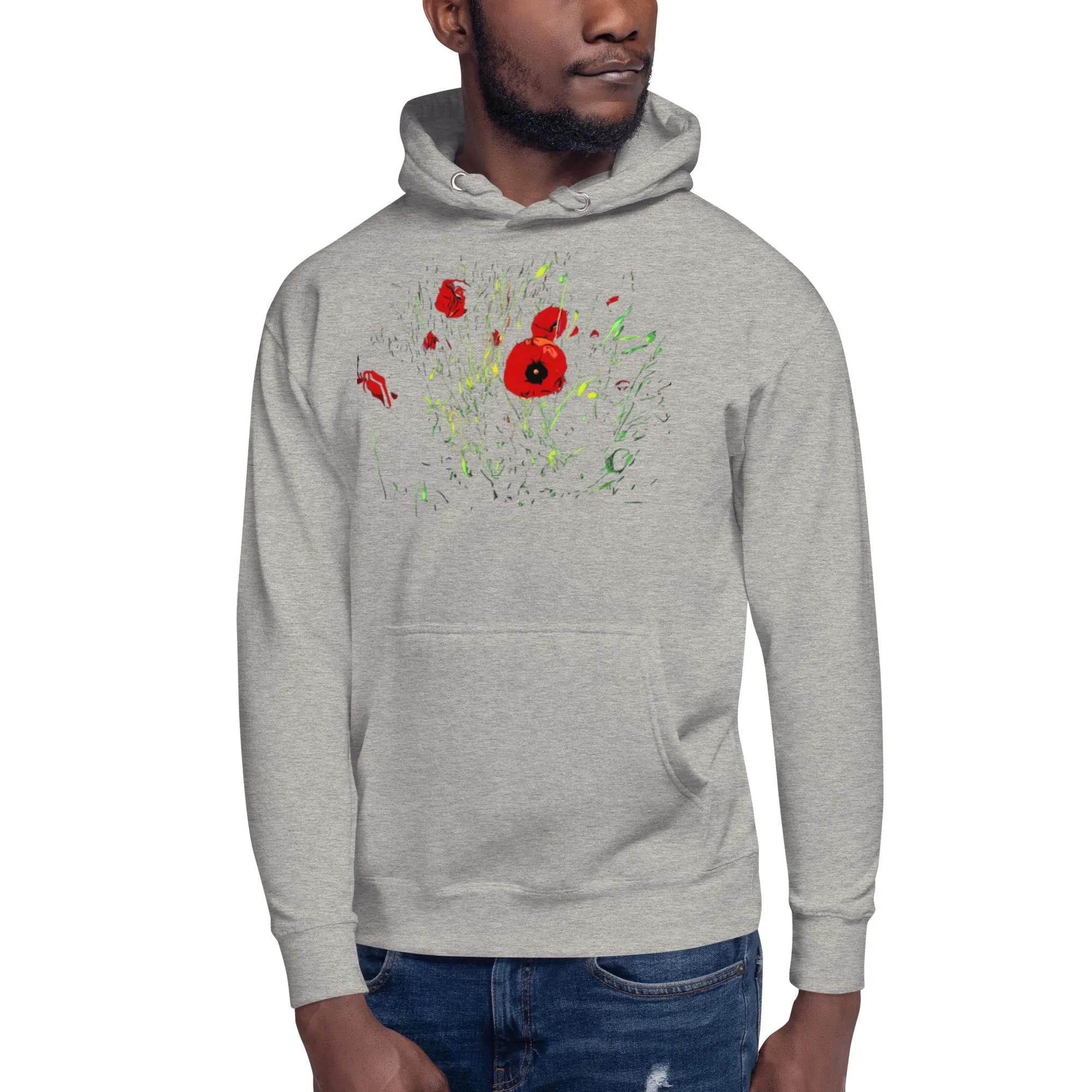 Field of Red Poppy Flowers Unisex Hoodie