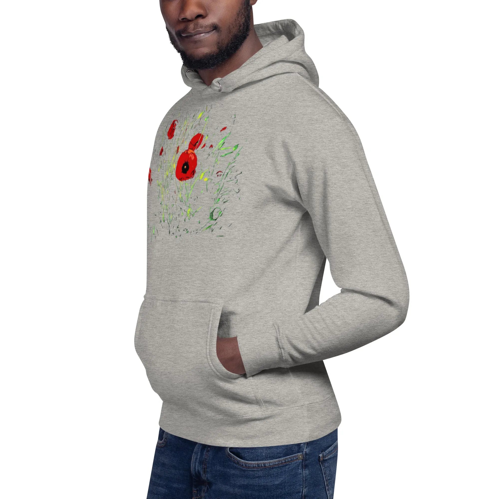 Field of Red Poppy Flowers Unisex Hoodie