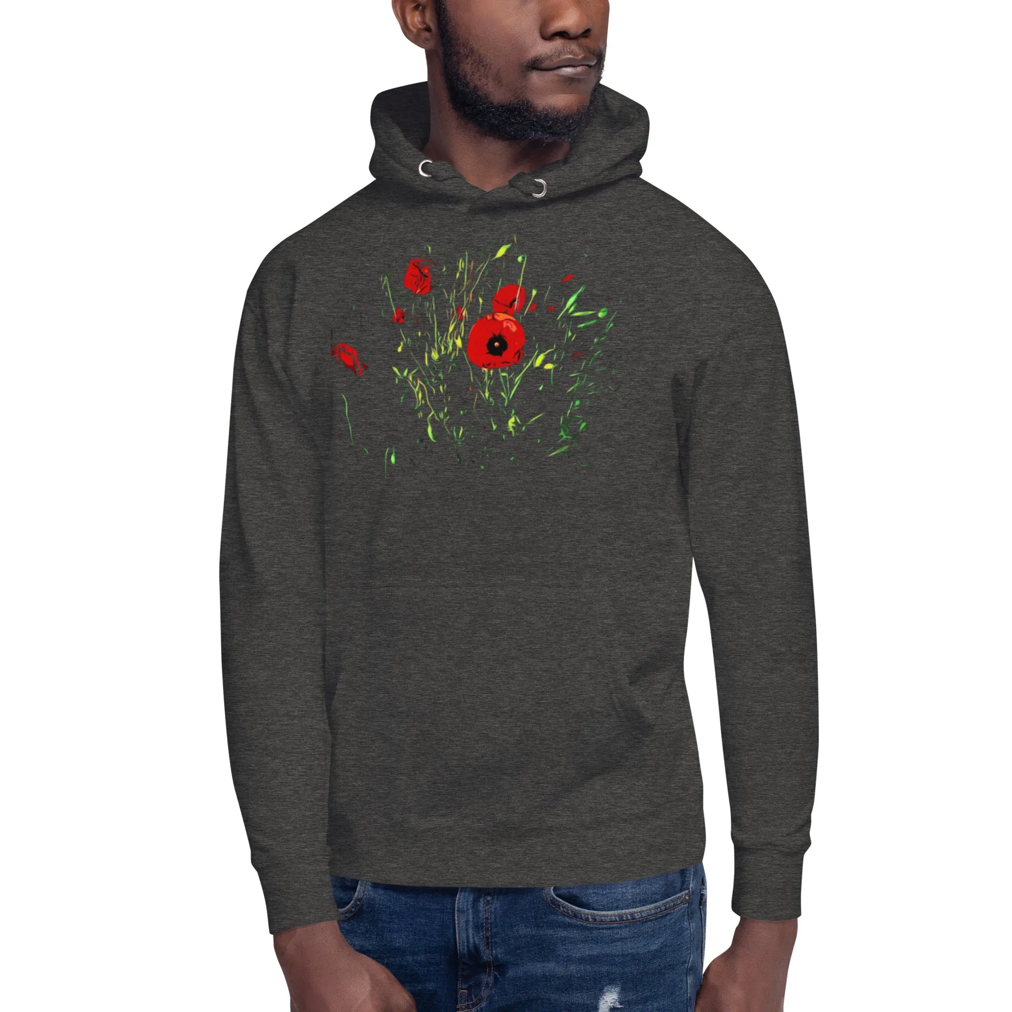 Field of Red Poppy Flowers Unisex Hoodie